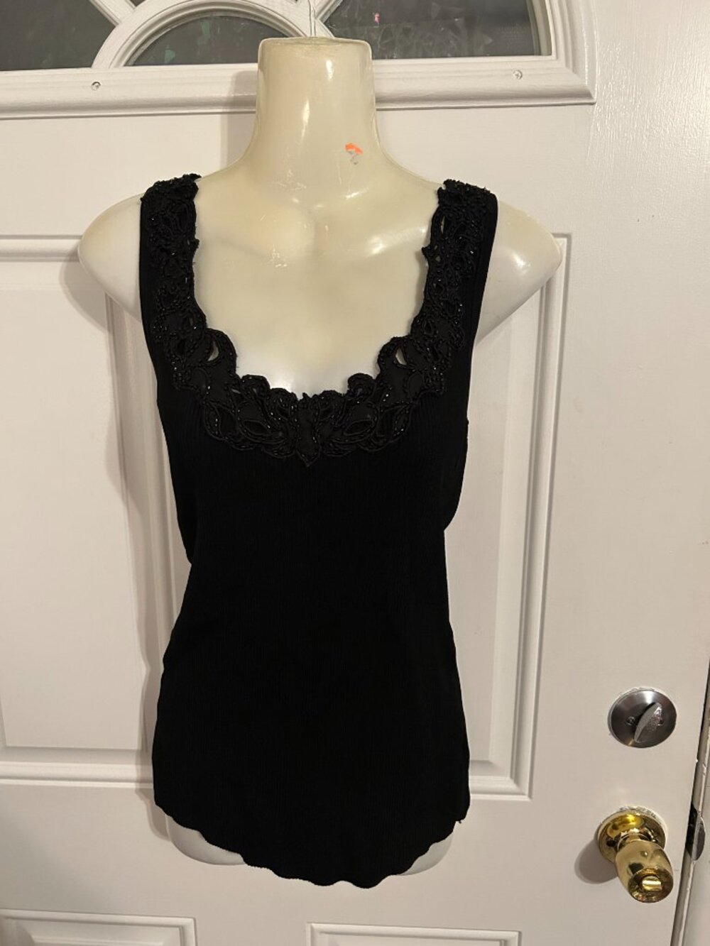 Cache Vintage Black Lace Tank Top - Size Medium 34 Bust PRICE IS FIRM